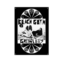 Load image into Gallery viewer, Classic Beach Goth Wall Flag - The Growlers
