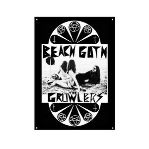 Classic Beach Goth Wall Flag - The Growlers