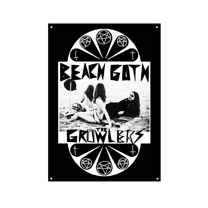 Classic Beach Goth Wall Flag - The Growlers
