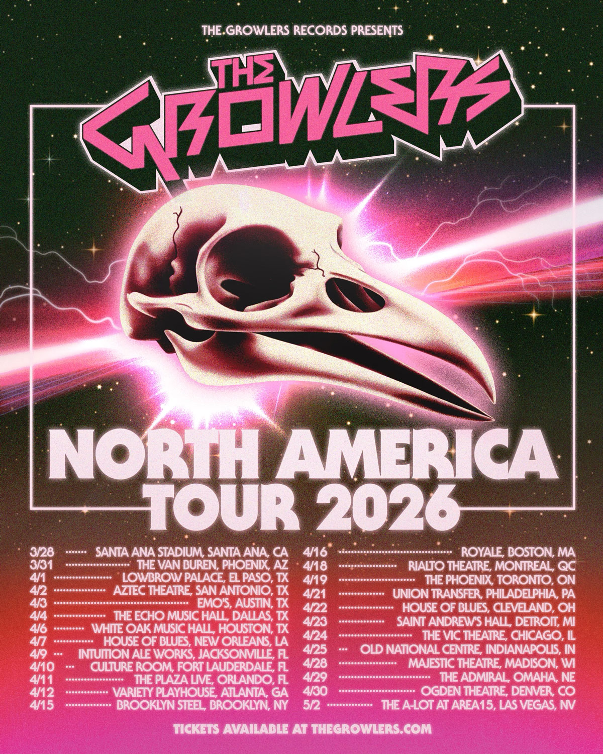 The Growlers North America Tour 2026